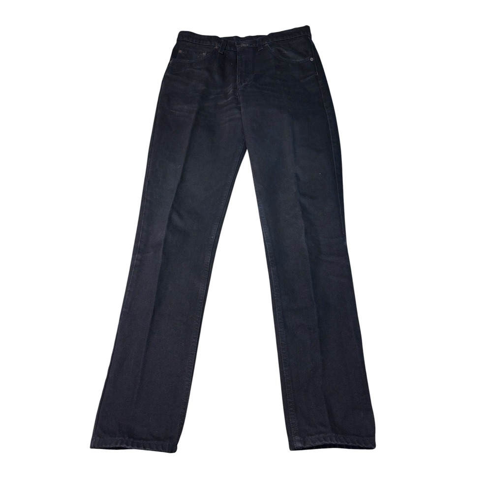 Vintage Levis 512 Slim Fit Tapered Leg Black Jeans Mens 33x34 Made in USA 90s